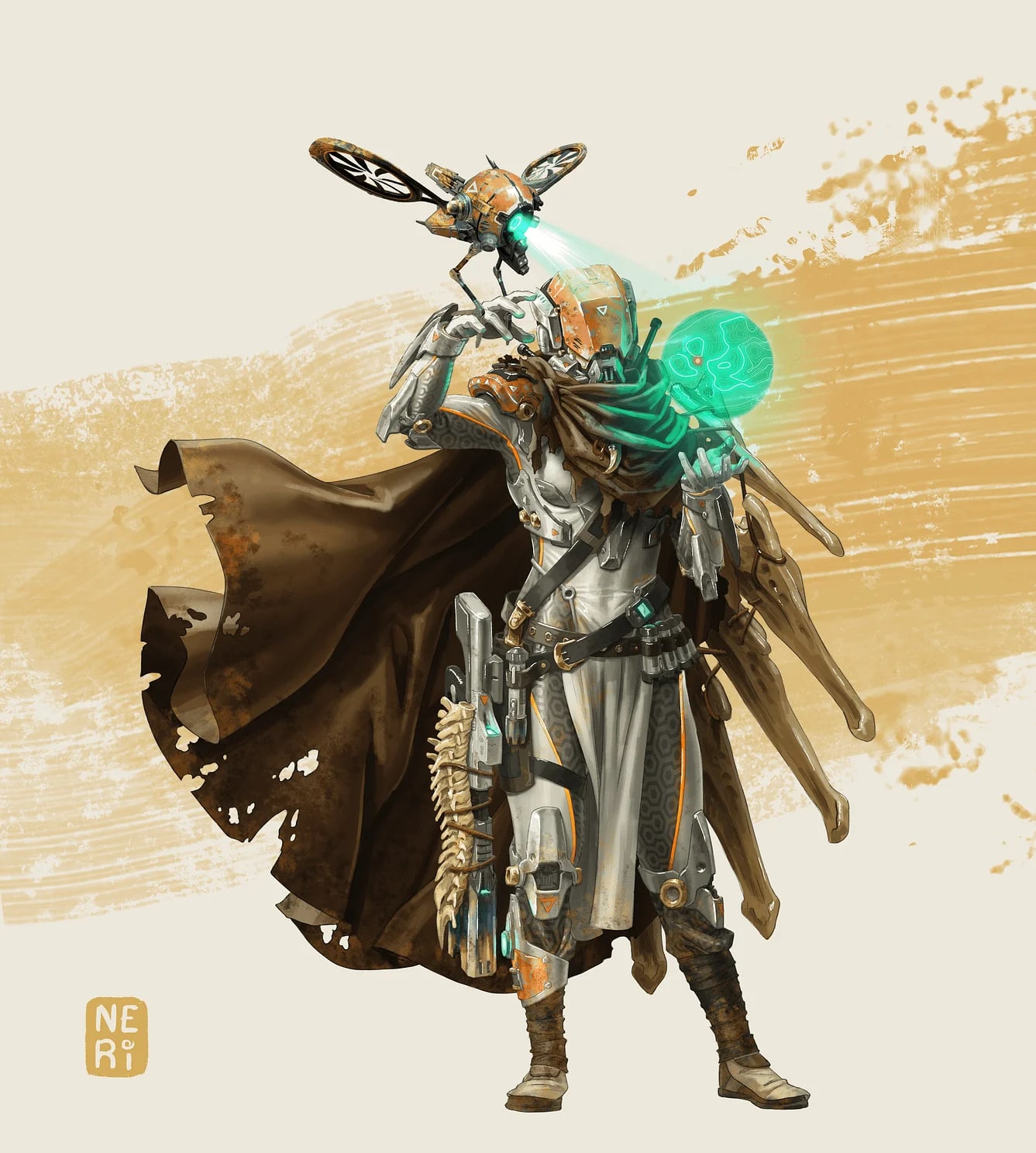 Desert Tracker, ilustração de David Neri